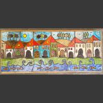 Paesaggio Mare/Monti Rakù 55x25