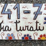 targa ceramica personalizzabile