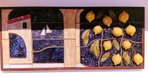 Murales cornice a" castone"